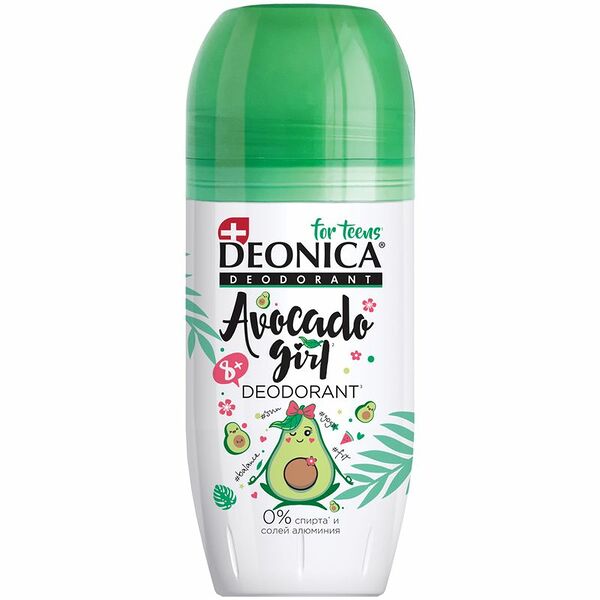 Дезодорант для девочек ролик Deonica For Teens Avocado Girls 8+