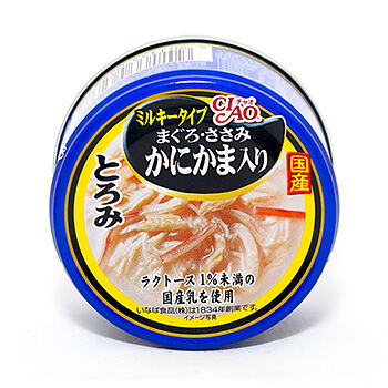 Корм влажный для кошек Inaba Ciao Toromi Куриное филе с тунцом магуро и сурими в сливочном бульоне Inaba Pet Food Co., LTD