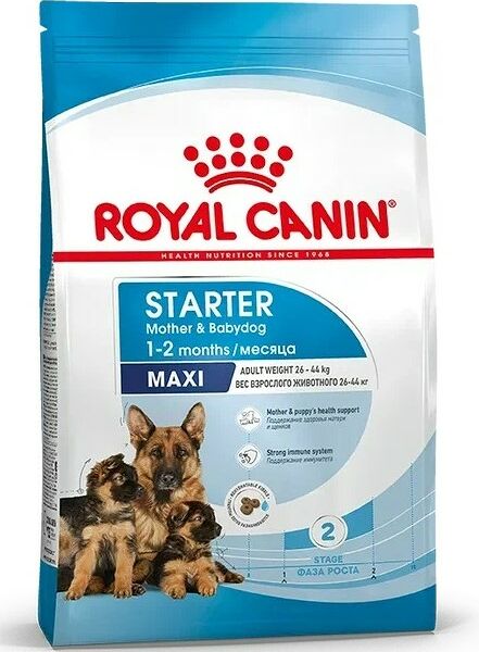 Royal Canin Maxi Starter для щенков до 2 месяцев, беременных и кормящих сук крупных пород Курица