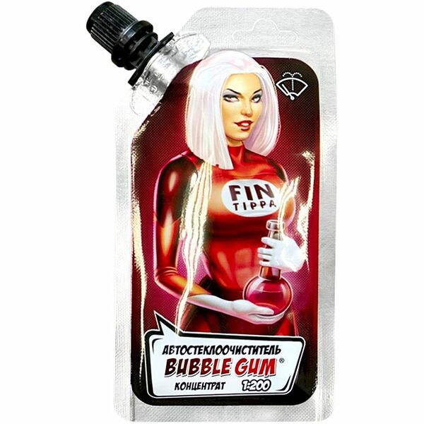Стеклоочиститель Fin tippa летний с ароматом жевательной резинки концентрат, 30мл