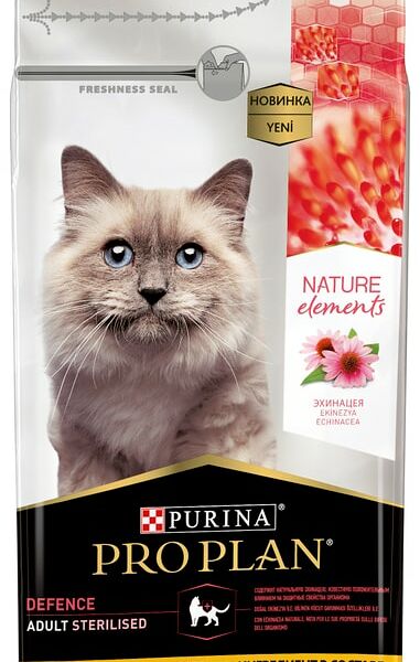 Сухой корм для кошек Pro Plan Nature Elements Sterilised для стерилизованных с курицей 1.4кг