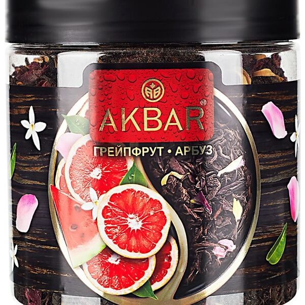 Чай черный Akbar Грейпфрут-Арбуз 100г