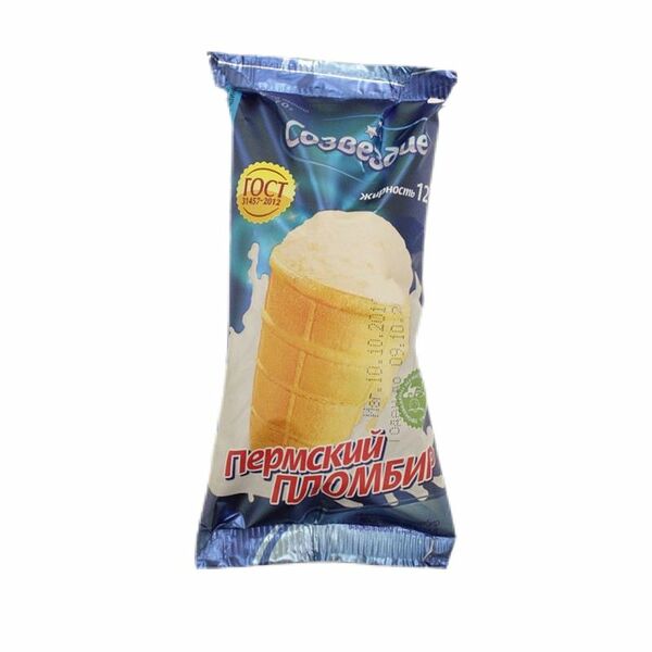 Мороженое Пермский Пломбир Ванильный 12%