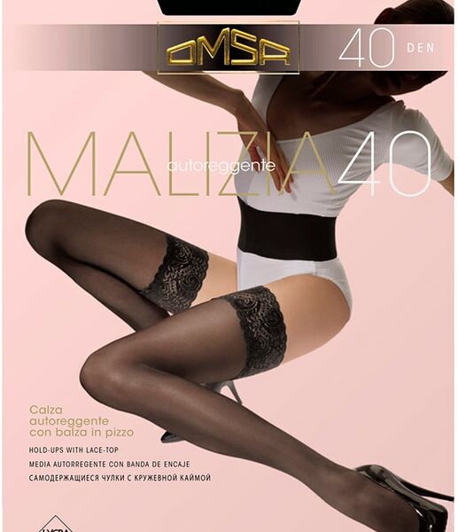 Чулки Omsa Malizia 40 Nero Черные Размер 2