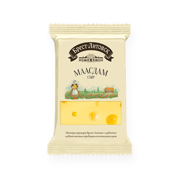 Сыр Брест-Литовск маасдам 45 % 200 г