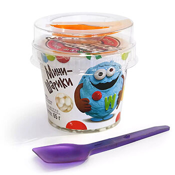 Мороженое Чистая Линия Мини-Шарики с ароматом ванили м.д.ж. 12% 65г, Россия