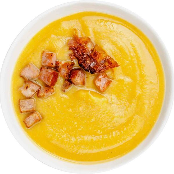 Суп-пюре гороховый с беконом