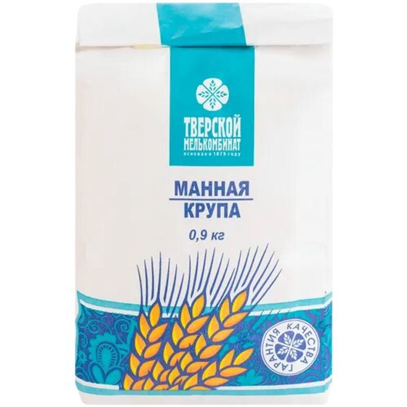 

Крупа манная Тверской Мелькомбинат, ГОСТ 900 г