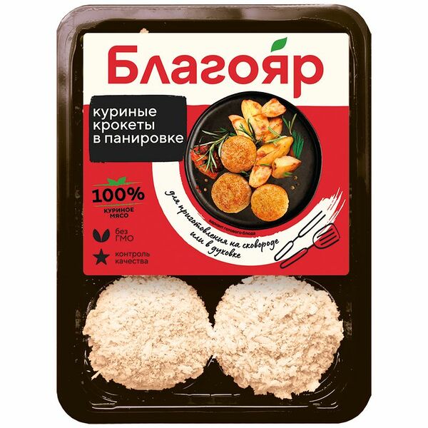 Крокеты куриные в панировке Благояр, 480г