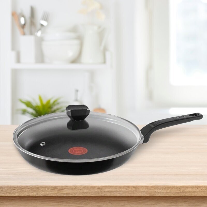 

Сковорода Tefal Easy Plus 04206124, диаметр 24 см, с индикатором температуры, с антипригарным покрытием