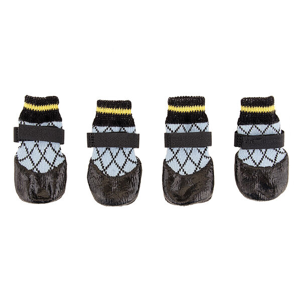 Носки с прорезиненной подошвой для собак 3XS голубые (унисекс)