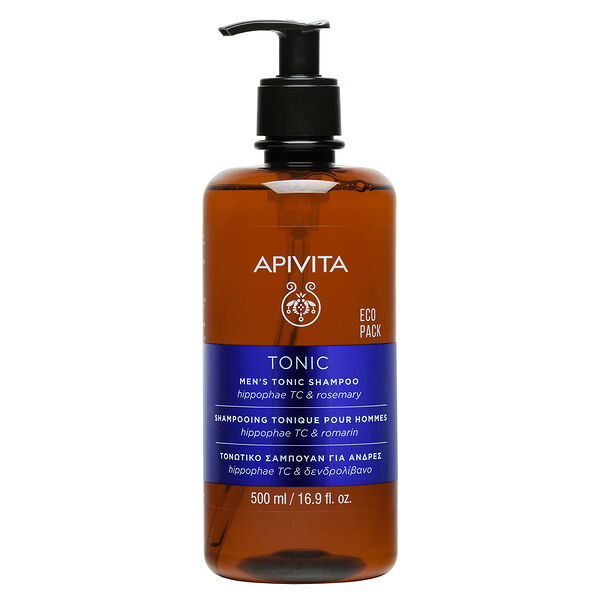 Шампунь Apivita men's tonic 500 мл hippophae TC & rosemary