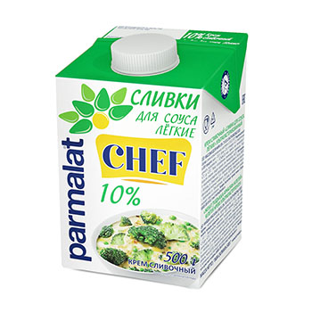 

Сливки кулинарные Parmalat Chef 10% Лёгкие 500г Россия