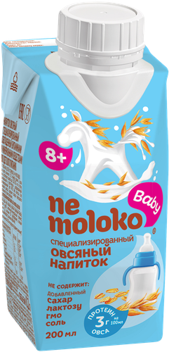 

Напиток овсяный для детского питания Nemoloko Baby c 8 месяцев 200 мл
