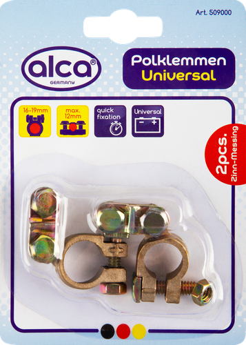 

Клеммы для аккумулятора ALCA латунь, Арт. 509000, 2шт
