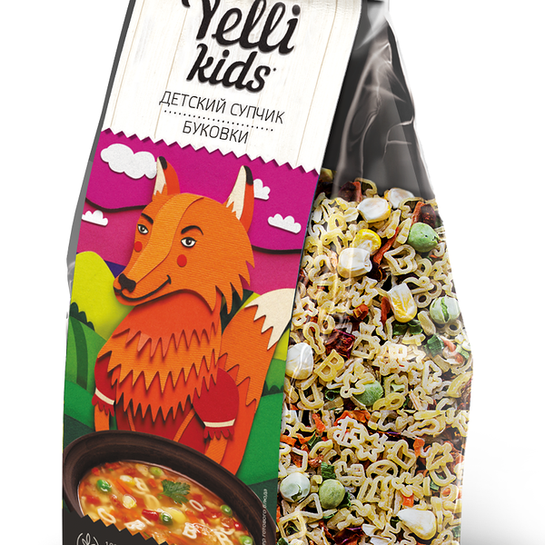 Смесь Yelli kids Детский супчик Буковки, 80 г