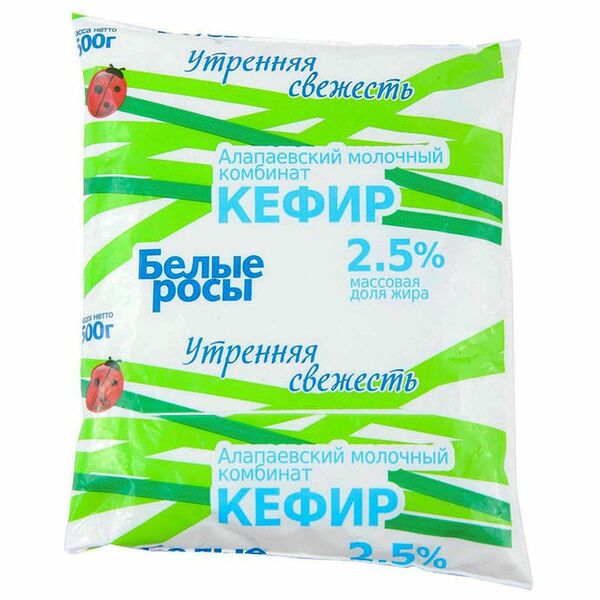 Кефир Белые Росы 2.5% 500 г