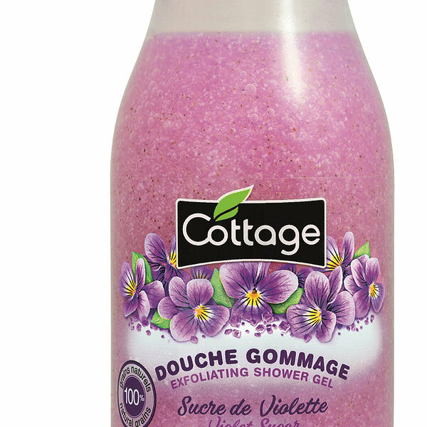 COTTAGE Гель для душа Exfoliating Shower Gel Violet Sugar Фиалка отшелушивающий, 270 мл
