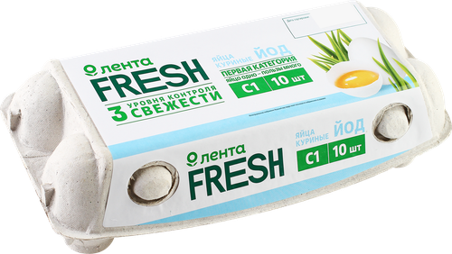 

Яйцо куриное Лента Fresh Йод С1 10 шт. 600 г