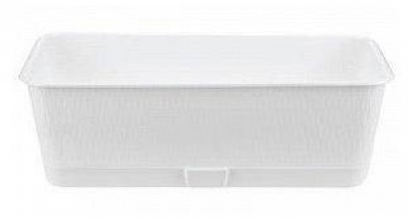 Ящик балконный Прованс белый, 38х17х13 см