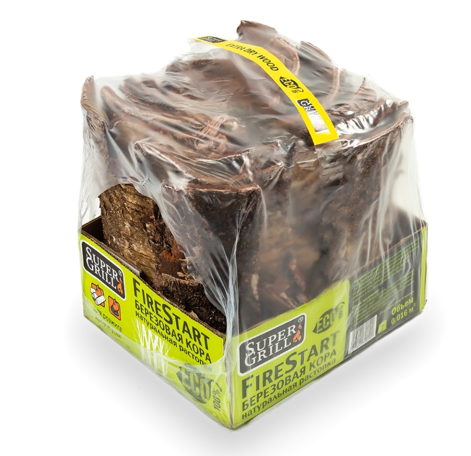 

Натуральный розжиг "Сухая березовая кора" Super Grill, Россия