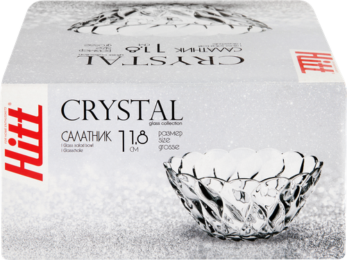 

Салатник Hitt Crystal 11.8 см, стекло