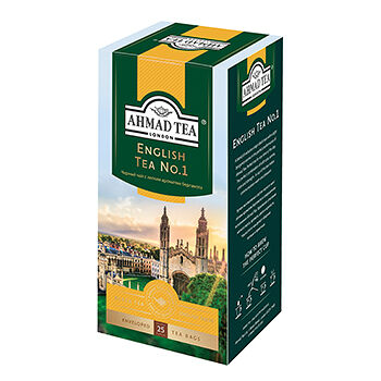 Чай черный AHMAD TEA English Tea No.1 с ароматом бергамота байховый, 25пак