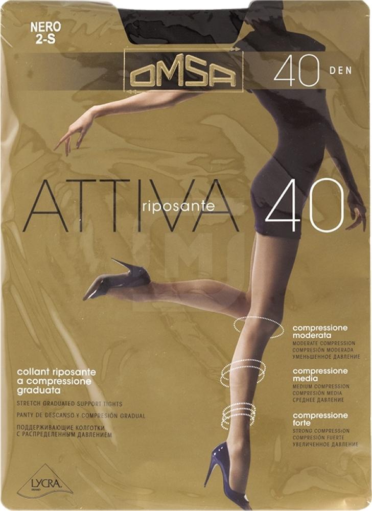 

Колготки женские Omsa Attiva 40 черные р.2