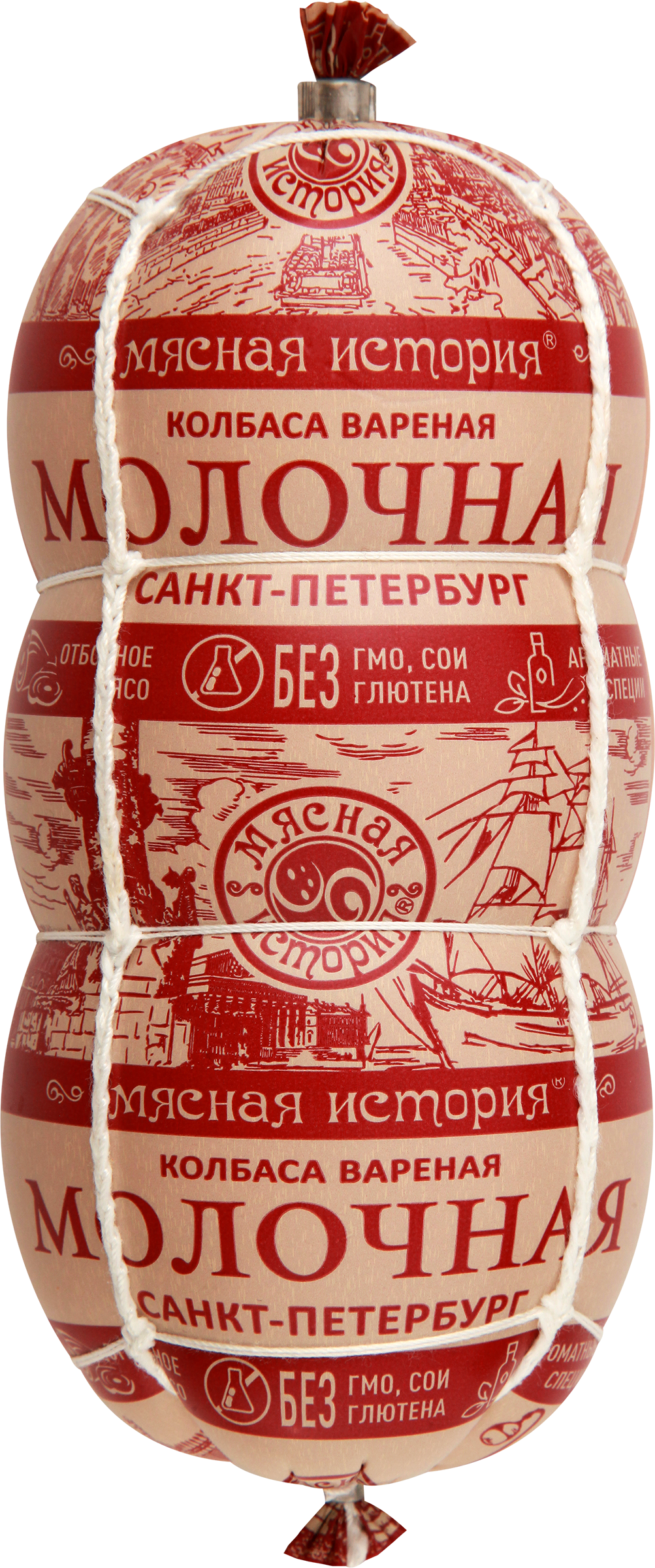 

Колбаса вареная Мясная история Санкт-Петербург Молочная 500 г