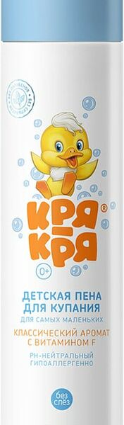 Пена для купания Кря-Кря для самых маленьких с витамином F 250мл