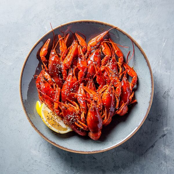 Раки жаренные в квасе и трех перцах 500 гр.