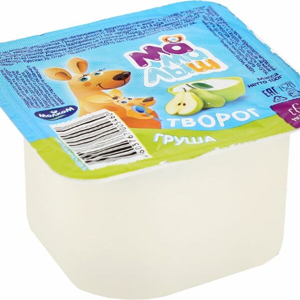 Творог детский Мамалыш с грушей, с 6 месяцев, 4.2%