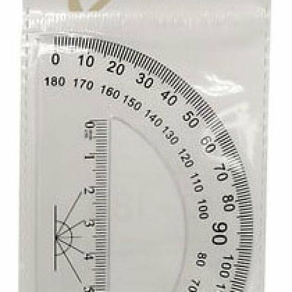 Транспортир Каждый день 180 градусов, 12 см