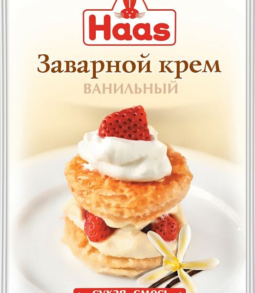 Крем заварной Haas Ванильный 100г