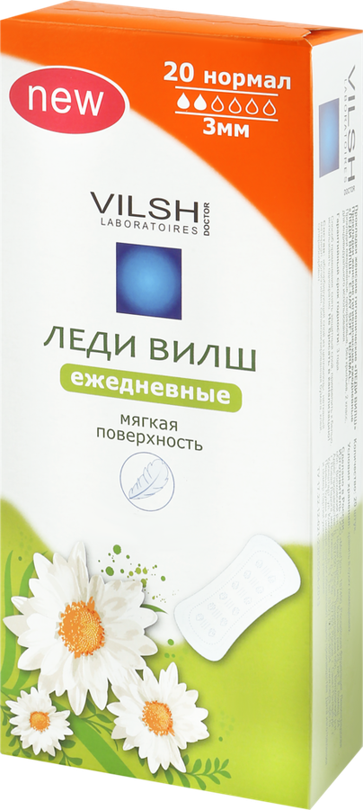 

Прокладки женские ежедневные Леди Вилш Soft, 20 шт