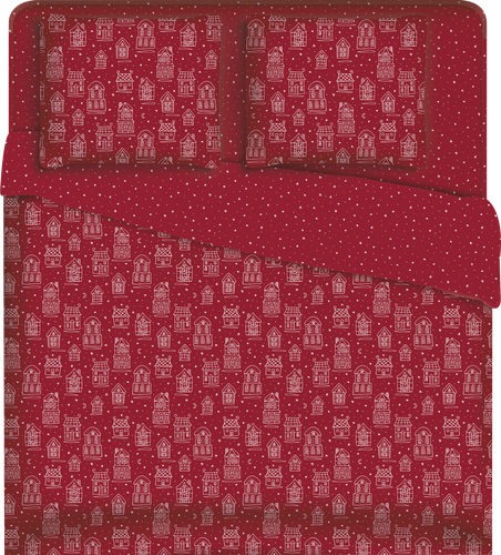 

Комплект постельного белья Евро HOMECLUB Christmas Magic, ситец, Арт. НСL/евро_5CMDS, НСL/евро_7CMDS