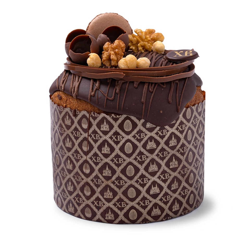 

Кулич с шоколадно-ореховым кремовым центром, «Азбука вкуса» 720 г