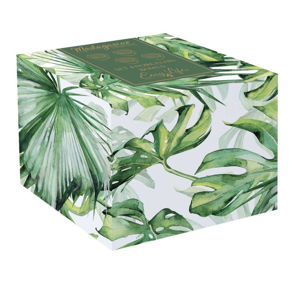 

Набор салатников Easy Life Мадагаскар светло-зелёный 10.5 см 0.05 л 4 шт.