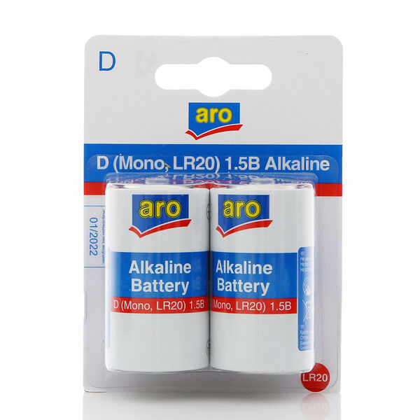 Батарейки D ТМ Aro (Аро), 2 шт
