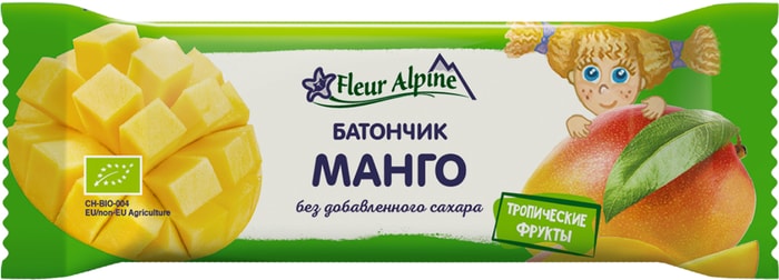 

Батончик Тропический Fleur Alpine Манго, для всей семьи 20 г