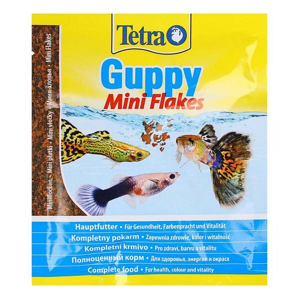 Корм Tetra Guppy для всех видов гуппи (мини-хлопья) 12 г