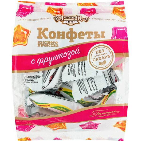 Конфеты Голицин Снежная Птичка суфле с фруктозой 180 г