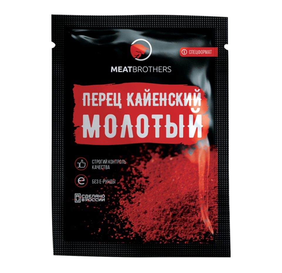 

Приправа Meatbrothers перец кайенский молотый 20 г, Россия