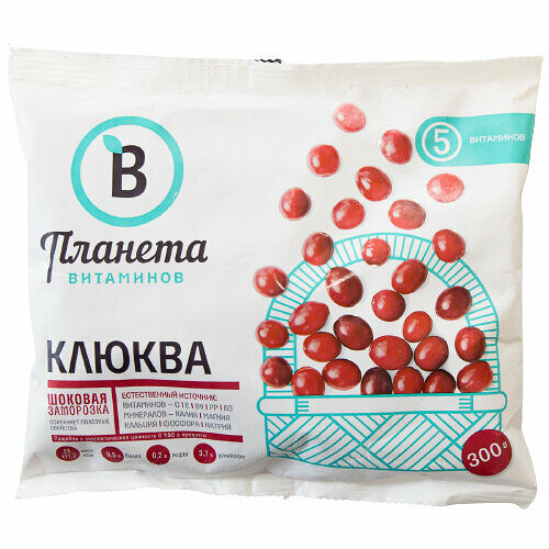 Клюква Планета витаминов Едим Дома замороженная