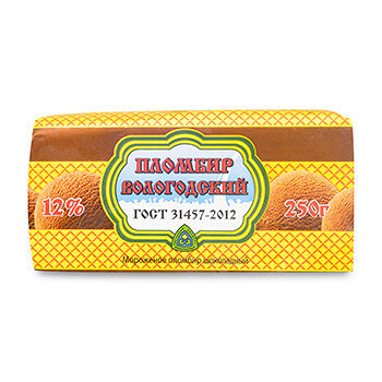 Мороженое Экопродукт Вологодский пломбир шоколадный