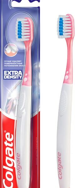 Зубная щетка Colgate Extra Density для эффективного очищения жесткая в ассортименте
