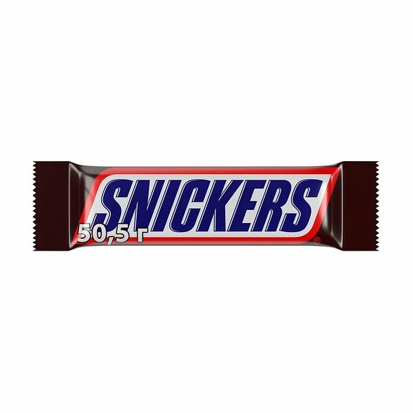 Батончик шоколадный, Snickers, 50,5 г