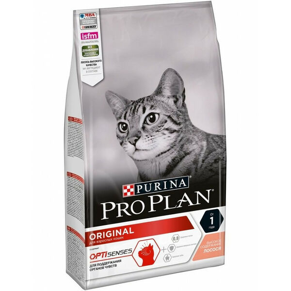 Purina Pro plan Сухой корм Pro Plan для взрослых кошек, с высоким содержанием лосося 400 г