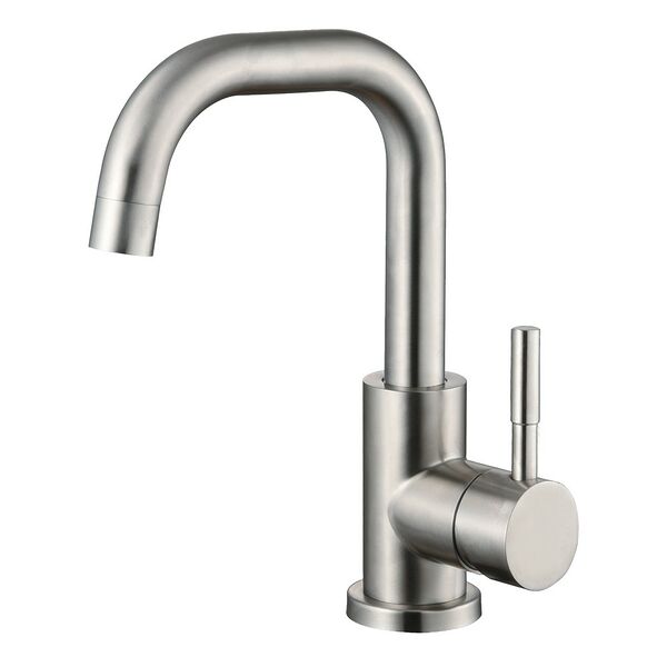 Смеситель с поворотным изливом Olives 13105BL, нерж. сталь, универсальный 9.3x19.1x23.6 см