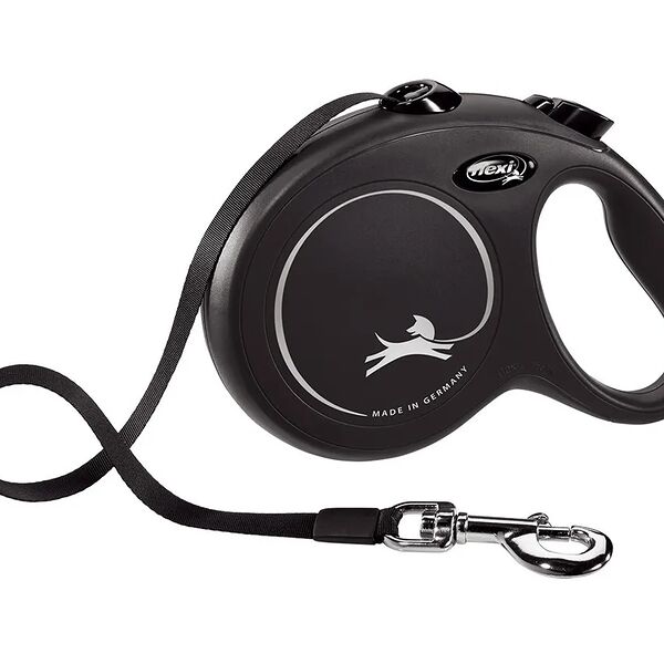 flexi рулетка New Classic L (до 50 кг) 5 м лента черная